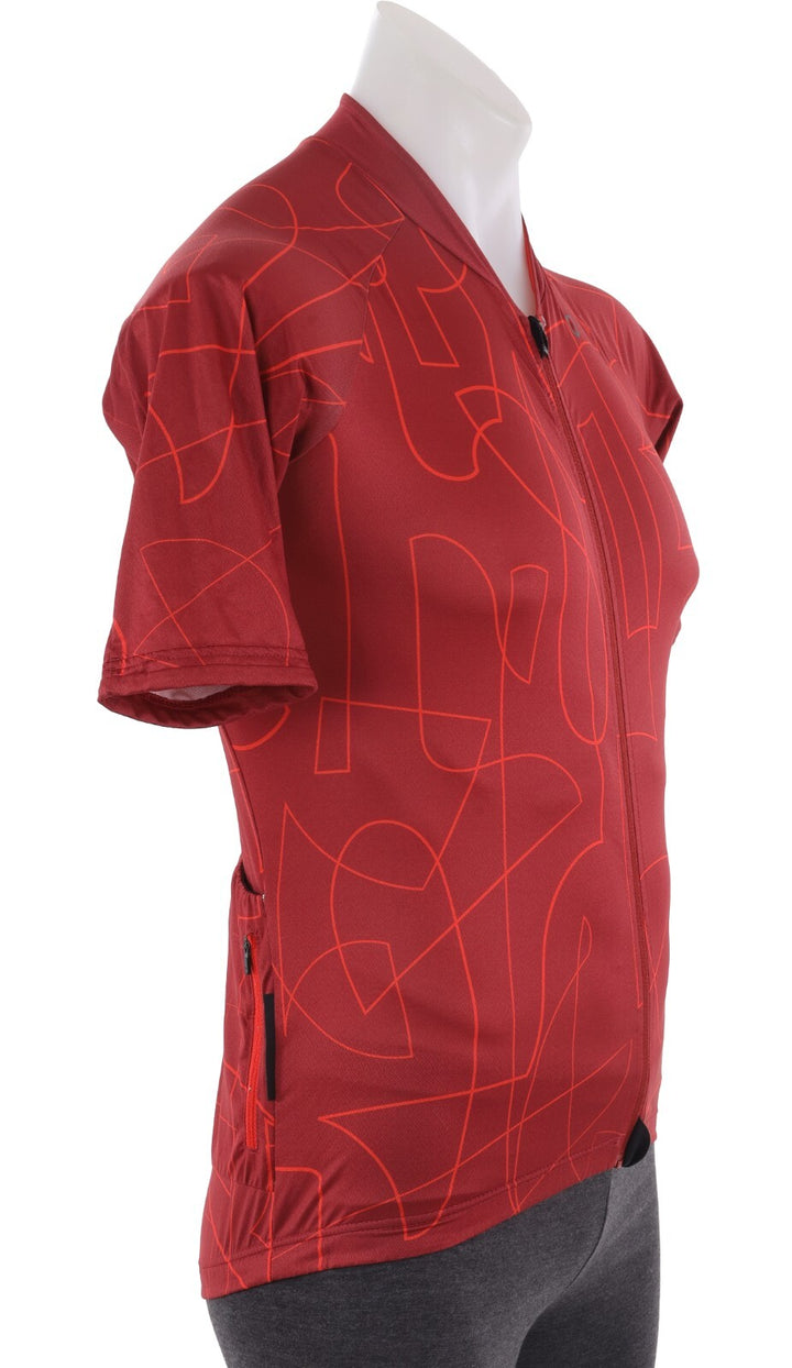 Velocio Line SE Short Sleeve Jersey Men MEDIUM Red Road Gravel Bike Mountain MTB
