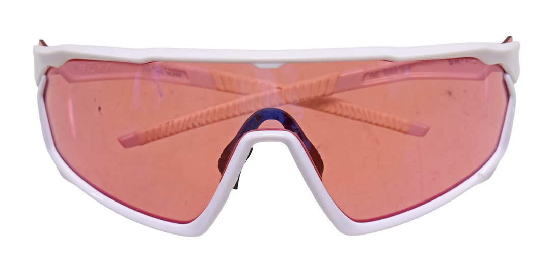 Roka SR-1 Cycling Sunglasses WHITE Frame Peach Lens GEKO Fit Triathlon Race