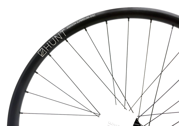 HUNT 4 Season SuperDura Disc Alloy Tubeless Road REAR Wheel CL Shimano 11s 700c