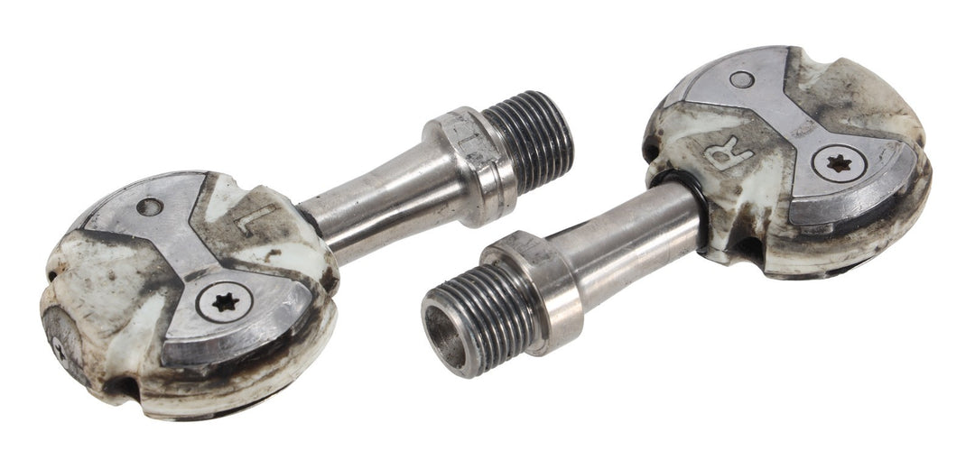 Speedplay Zero Clipless Road Bike Pedals Gray 50mm Titanium 4-Bolt