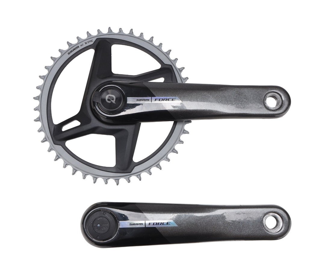 SRAM Force AXS D2 DUB 1x 12s Carbon Gravel Crankset 175mm 44T Quarq PM FOR PARTS
