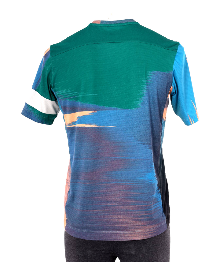 Rapha Technical Trail Short Sleeve Mtn Bike Jersey Men MEDIUM Blue DH Gravel XC