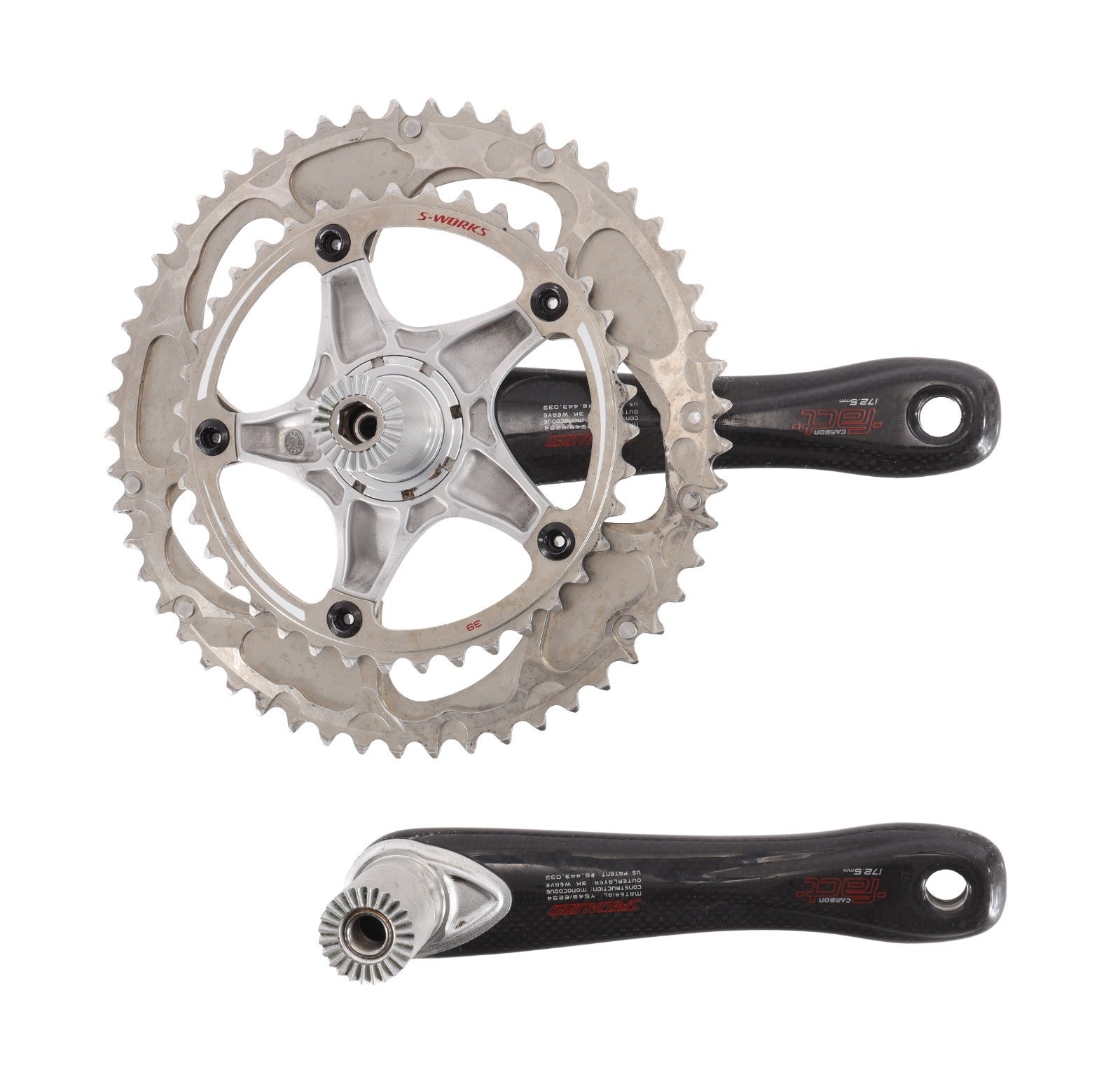 Specialized S-Works Fact Carbon 2x 10/11s Road Bike Crankset 172.5