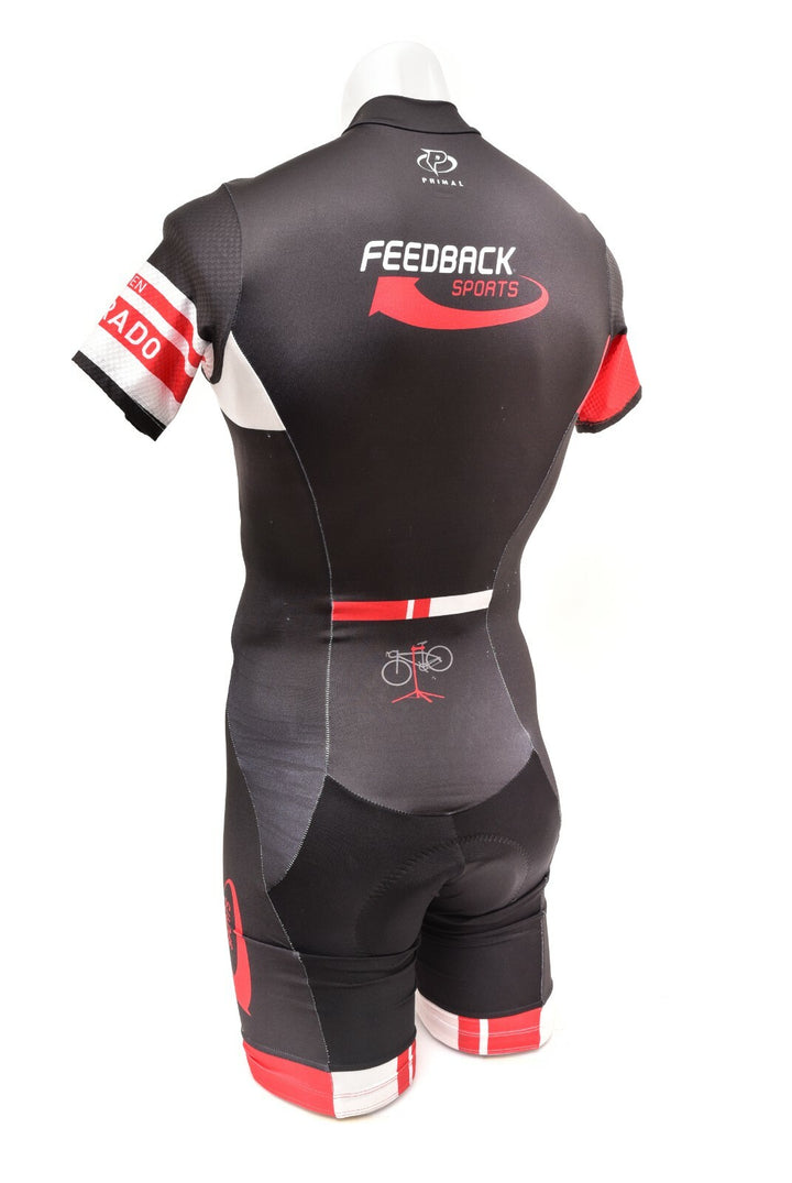 Primal Feedback Sports APX Short Sl Speed Skinsuit 2.0 Men SMALL Black Road Bike