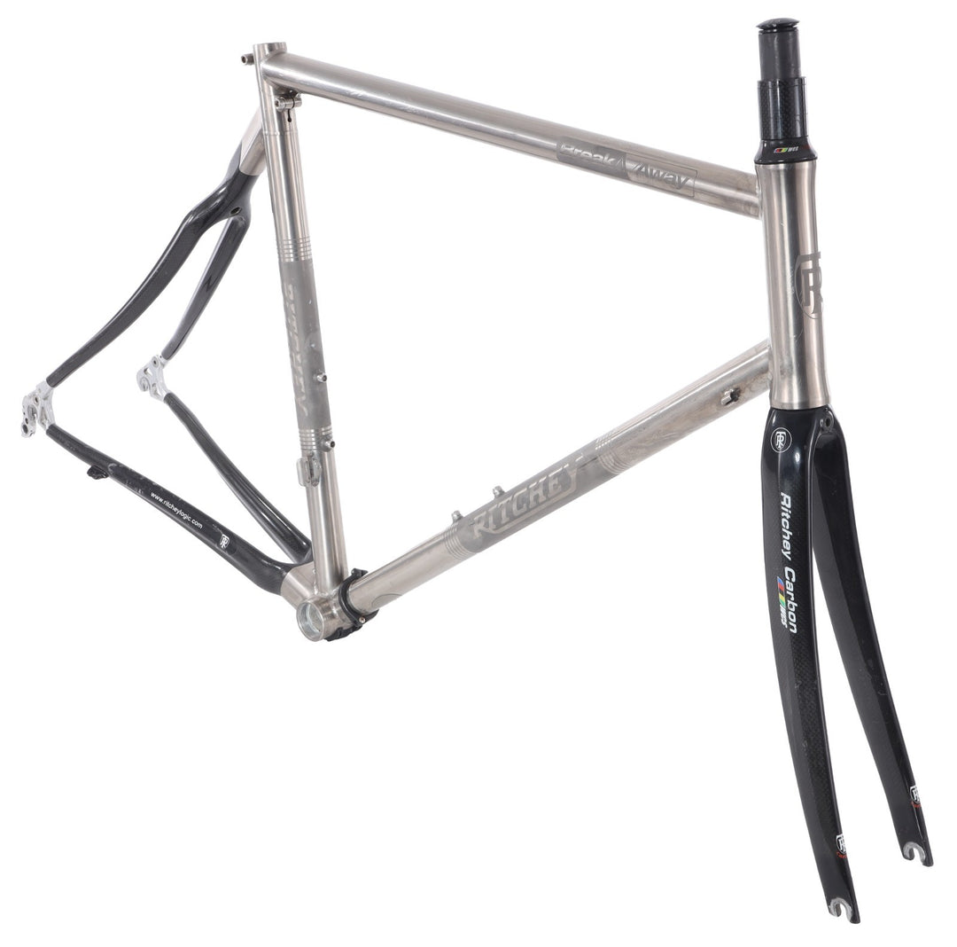 Ritchey Break-Away Ti/Carbon Road Bike Frameset 60cm QR 700c w/ Travel Case
