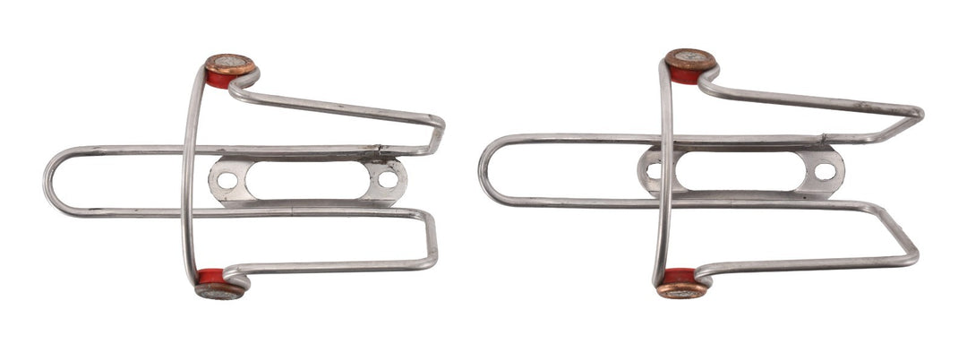 Elite Ciussi Inox Stainless Steel Road Bike Bottle Cage PAIR MTB Cycling Italy