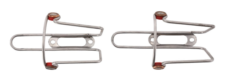 Elite Ciussi Inox Stainless Steel Road Bike Bottle Cage PAIR MTB Cycling Italy