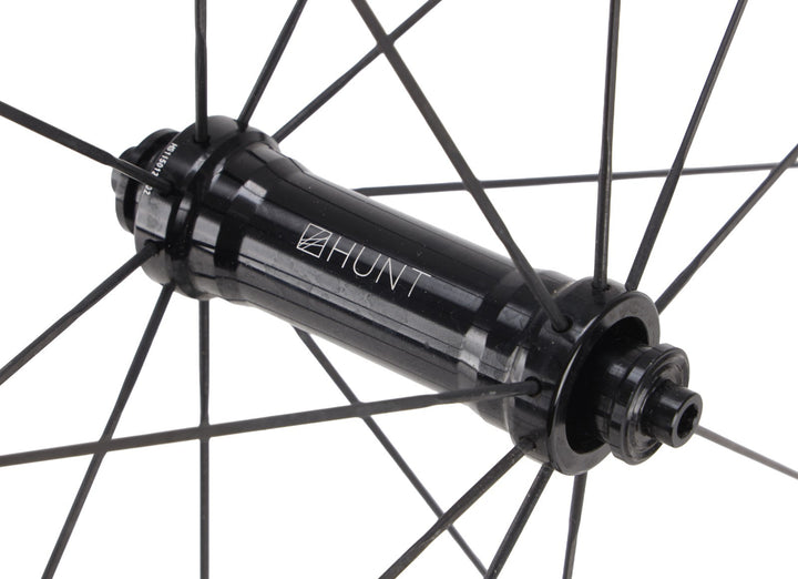 HUNT 50 Carbon Wide Aero Road Wheelset Tubeless Shimano 11 Spd 700c QR Rim Brake