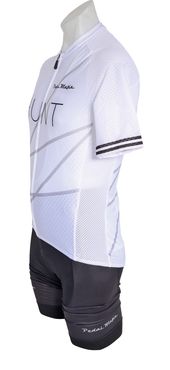 Pedal Mafia Hunt Wheels Short Sleeve Cycling Kit Women SIZES Black White Road CX
