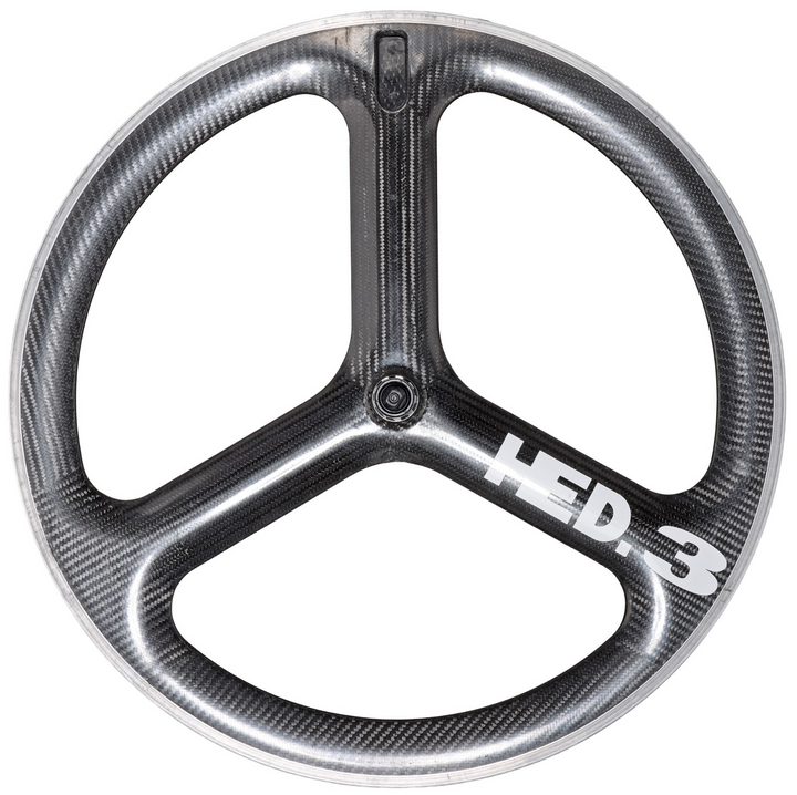 HED 3C Carbon Tri Spoke Clincher Road Bike REAR Wheel 700c 10 Sp QR Rim Brake TT