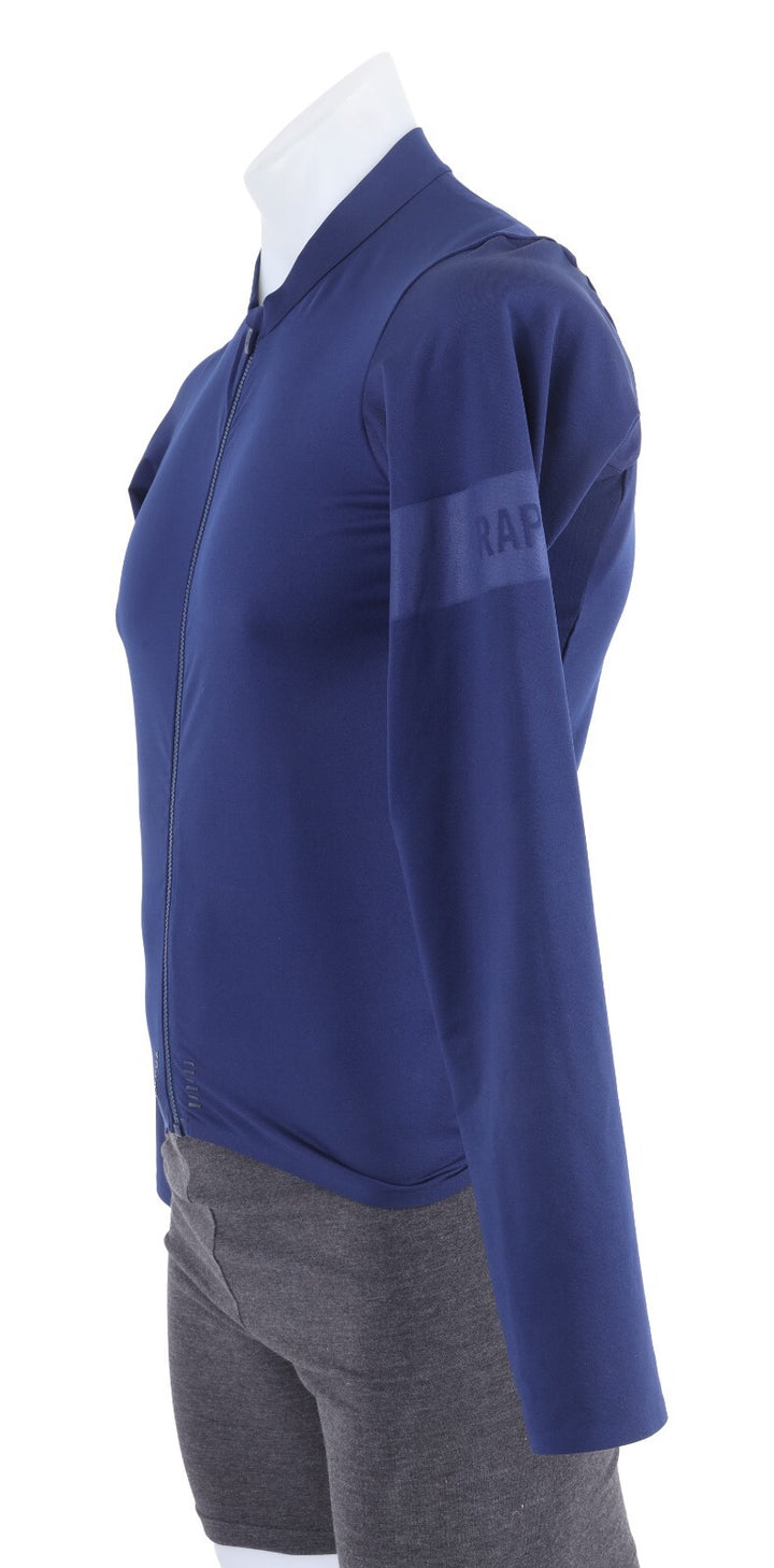 Rapha Pro Team Long Sleeve Midweight Jersey Men LARGE Navy Road Bike Gravel MTB