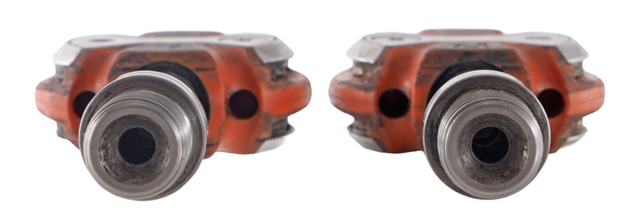 Speedplay Zero Clipless Road Bike Pedals Orange 50 & 53mm Titanium 4 Bolt Race