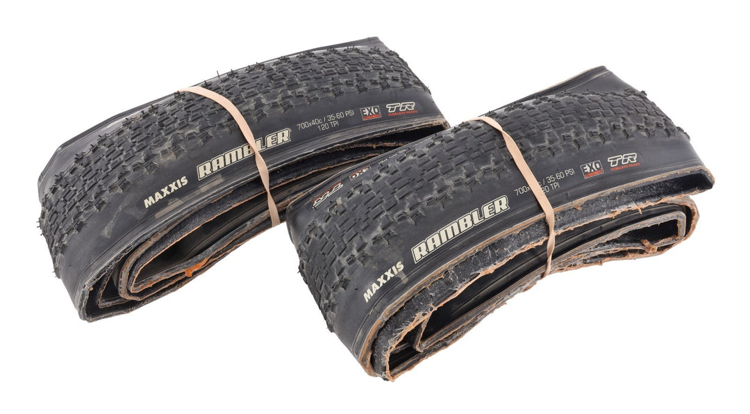 Maxxis Rambler Tubeless Gravel Bike Tire PAIR 700 x 40c EXO TR 120 TPI Race CX