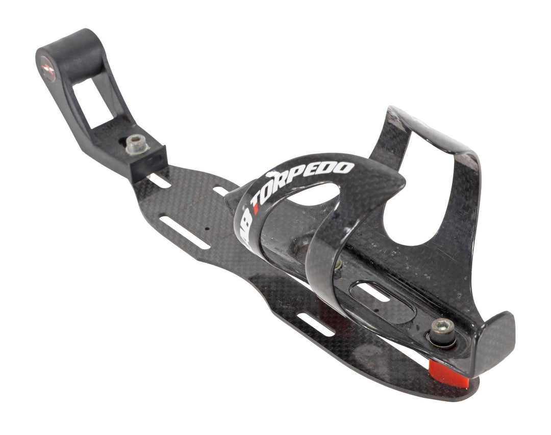 XLab Torpedo Traithlon Bike Carbon Water Bottle Cage w/ Mini Mount 3K Road TT
