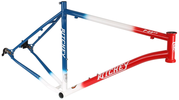 Ritchey P-29er Logic Steel Mtn Bike Frameset XL 21" Red/White/Blue USA 2012-2014