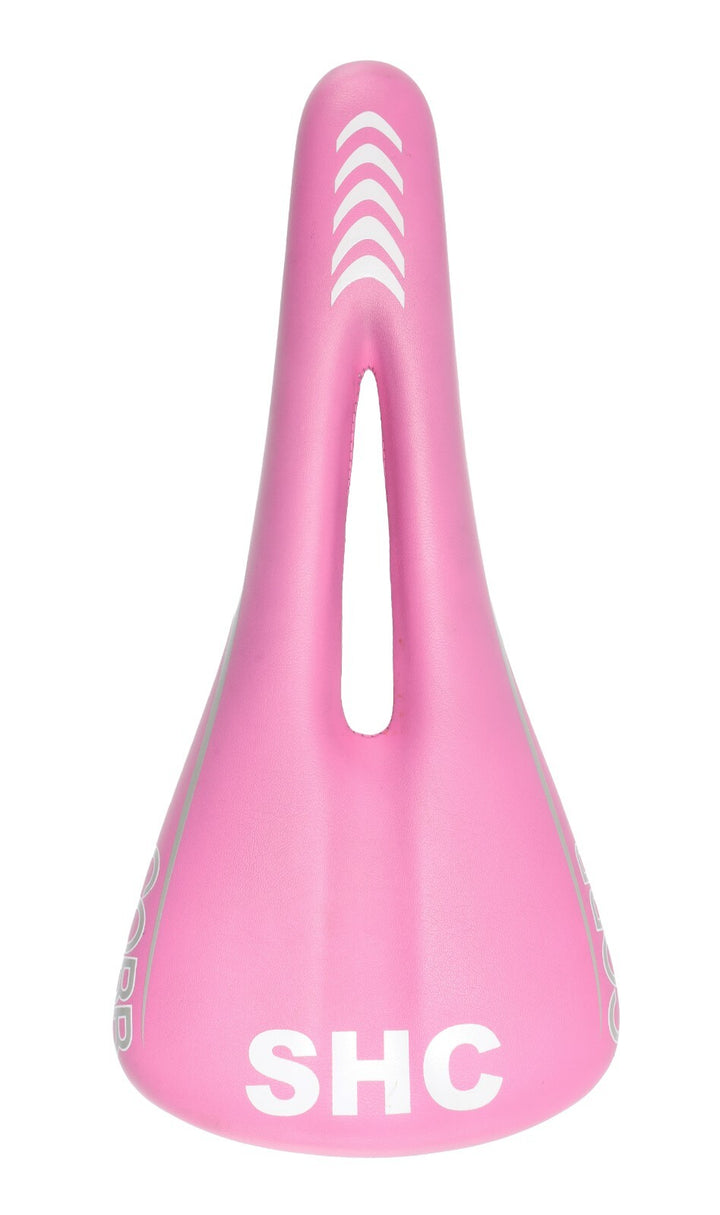 Cobb Cycling SHC Road Bike Saddle 127mm 7 x 7mm Titanium Rails Pink Gravel Race