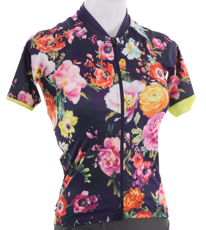 Velocio Lela Rose Zinnia SE Short Sleeve Cycling Jersey Women XS MULTI Gravel CX