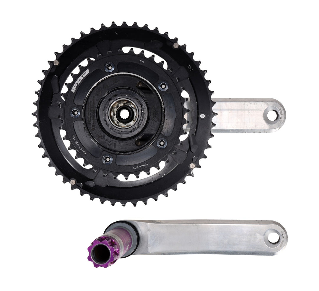Cannondale HollowGram Si 2x 11s Rd Bike Power2Max PM Crankset 172.5mm 52/36T EF