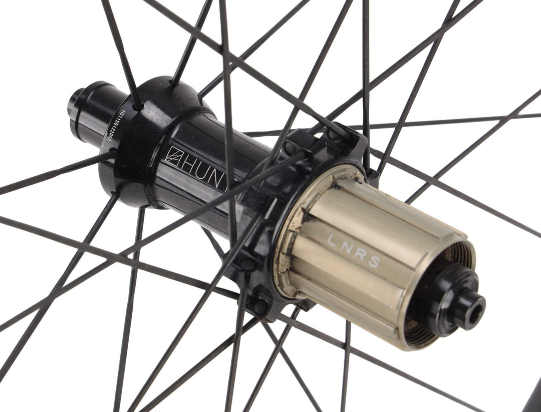 HUNT 50 Carbon Wide Aero Road Wheelset Tubeless Shimano 11 Spd 700c QR Rim Brake