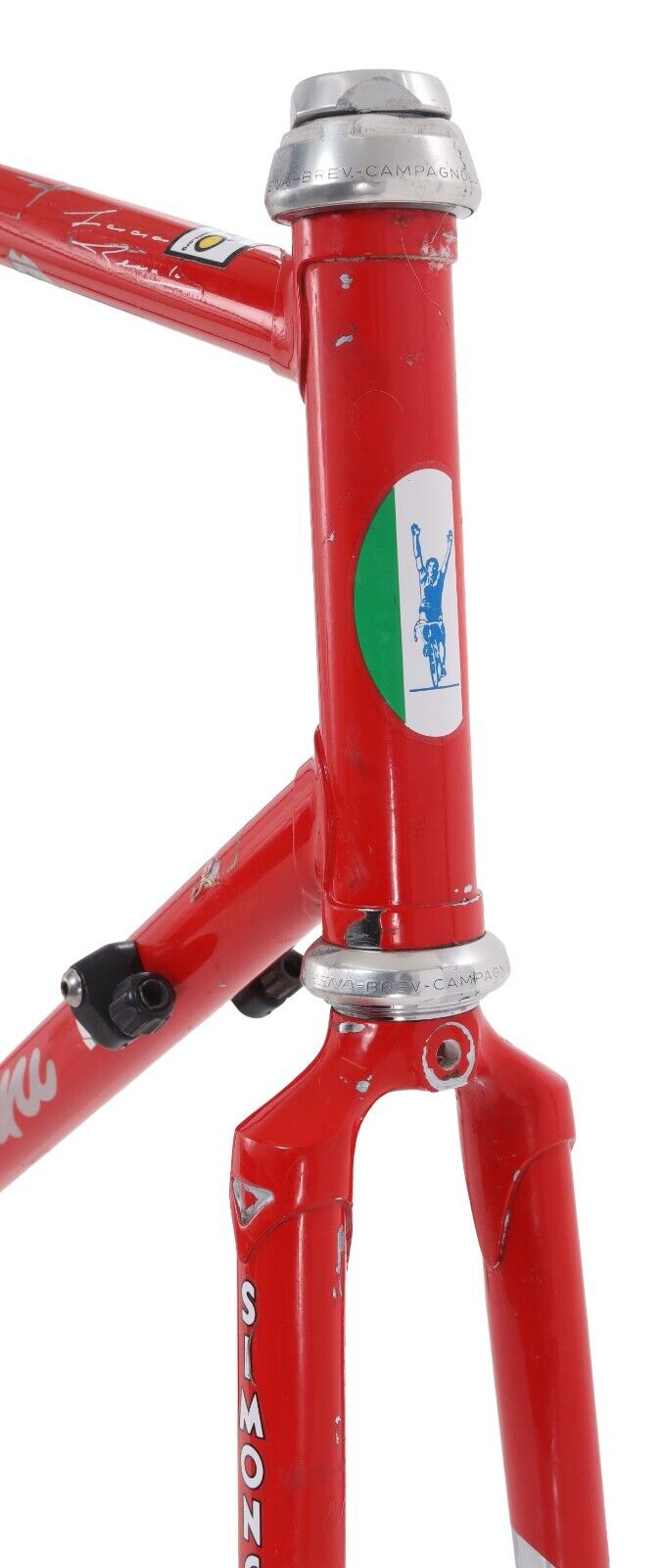 Simoncini Steel Road Bike Frameset 56cm RED 700c Columbus SLX Campagnolo Vintage