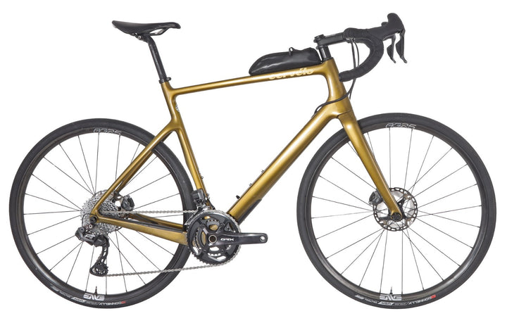Cervelo Aspero Carbon Gravel Bike GRX Di2 2x 11s 4iiii Power 58cm GOLD ENVE 2020