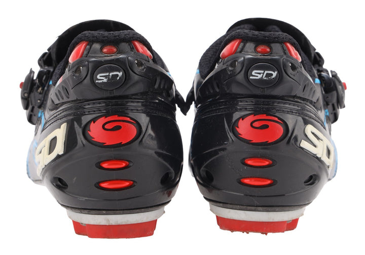 Sidi Drako SRS Push Carbon Mountain Bike Shoes EU 42 US Women 9.5 Black Blue MTB