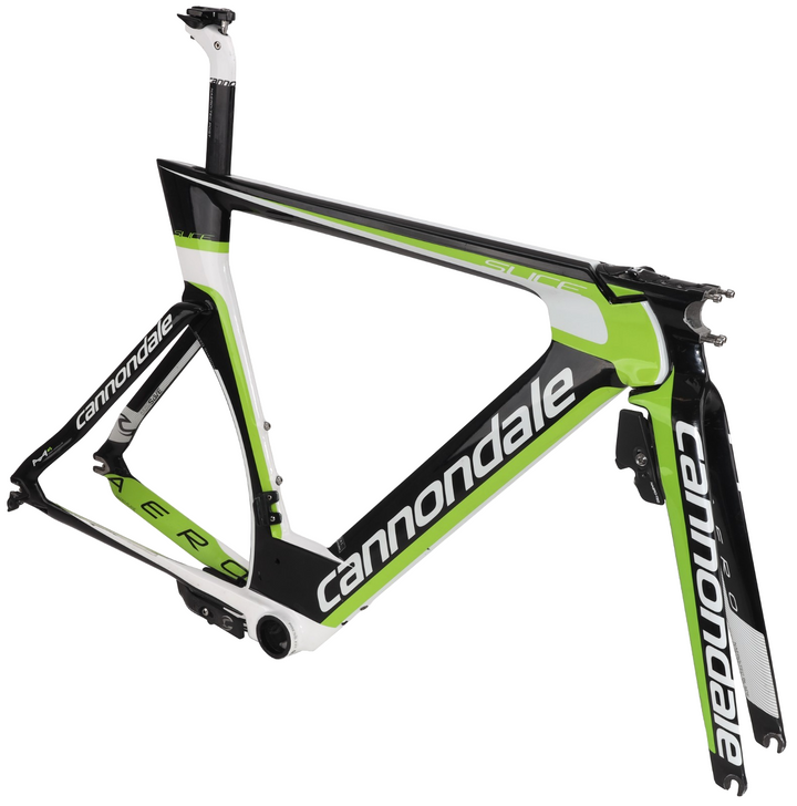 Cannondale Slice RS Carbon TT Bike Frameset 54cm BLK/GRN 700c Rim 2014 FOR PARTS