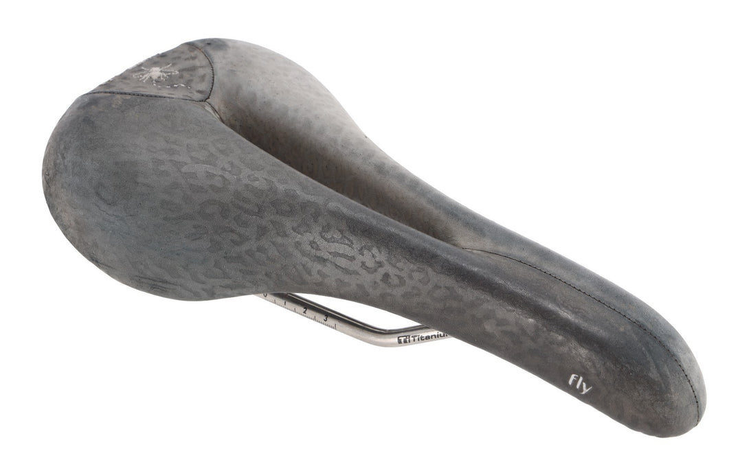 Terry Fly Ti 138mm Road Bike Saddle 7 x 7mm Black Leopard Mountain