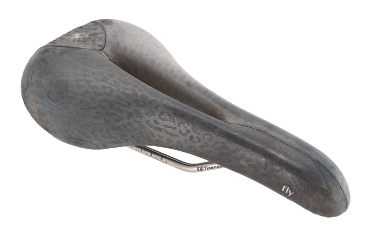 Terry Fly Ti 138mm Road Bike Saddle 7 x 7mm Black Leopard Mountain