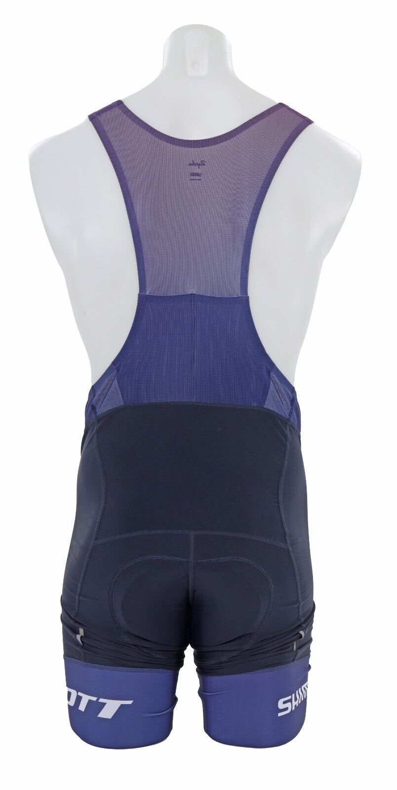 Rapha Scott Pro Team Bib Shorts Men LARGE BLUE Road Bike Gravel Mountain Cycling