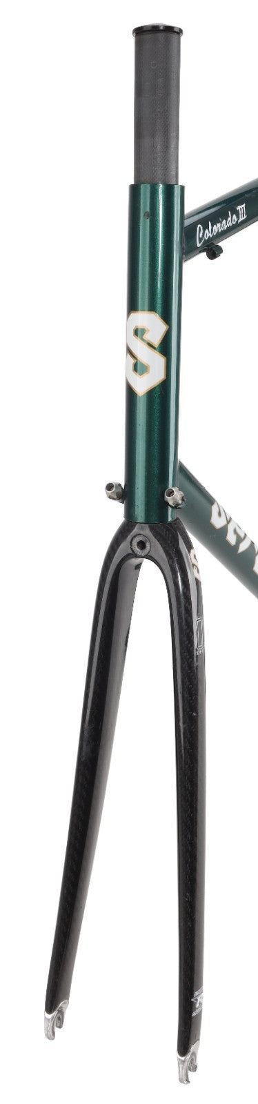 Serotta Colorado III Steel Road Bike Frameset 59cm Carbon GREEN 700c USA Made