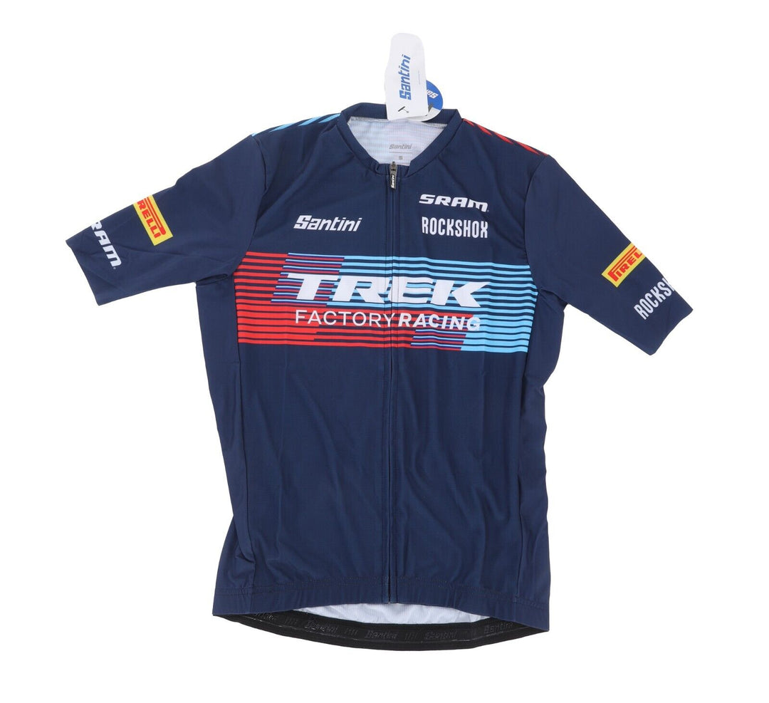 Santini Trek Factory Racing Pro Team Short Sleeve Jersey Men SMALL Cycling MTB