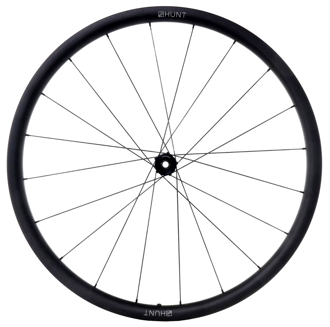 HUNT 30 Carbon Gravel Disc CL Tubeless 12x 100mm Road FRONT Wheel 700c buythemojo