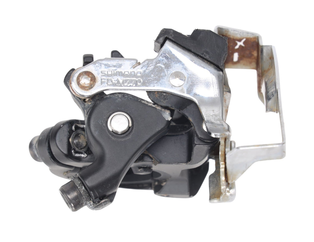 Shimano Deore XT FD-M770 3 x 9s Mtn Bike Front Derailleur 28.6/34.9mm Top Swing
