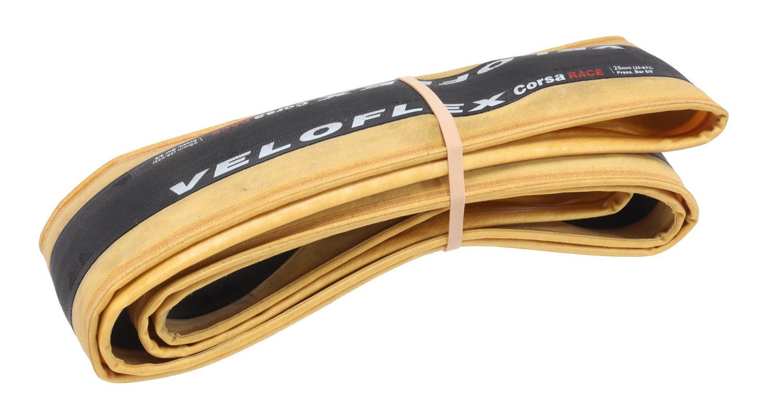 Veloflex Corsa Race Clincher Road Bike Tire 700 x 25c Tanwall 320 TPI Race TT