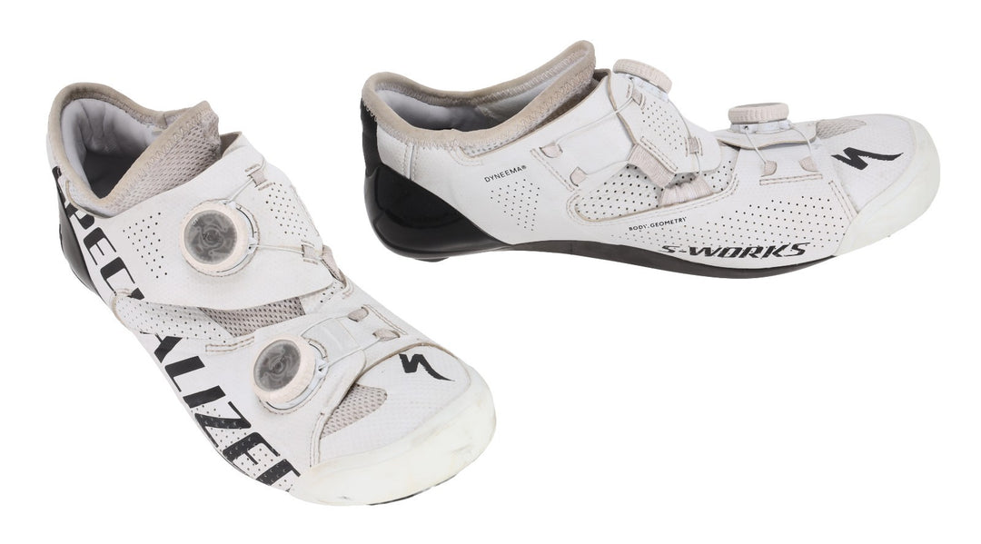 Specialized S-Works Ares Road Bike Shoes EU 39.5 US Men 7.25 BOA WHITE 3-Bolt