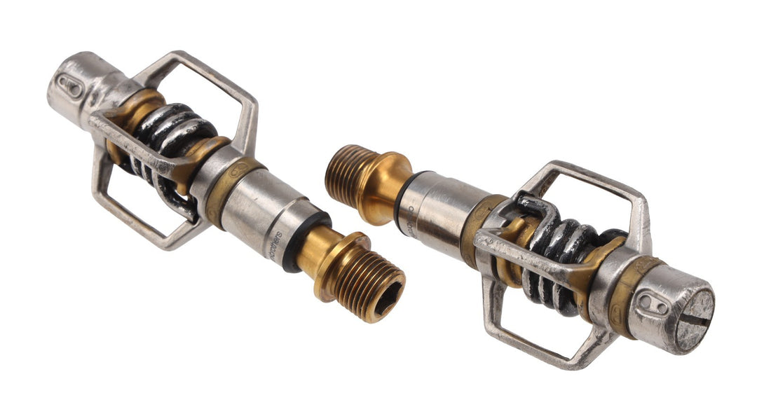 crankbrothers Eggbeater 4Ti Clipless Mountain Bike Pedals GOLD 2 Bolt NEW Cleats