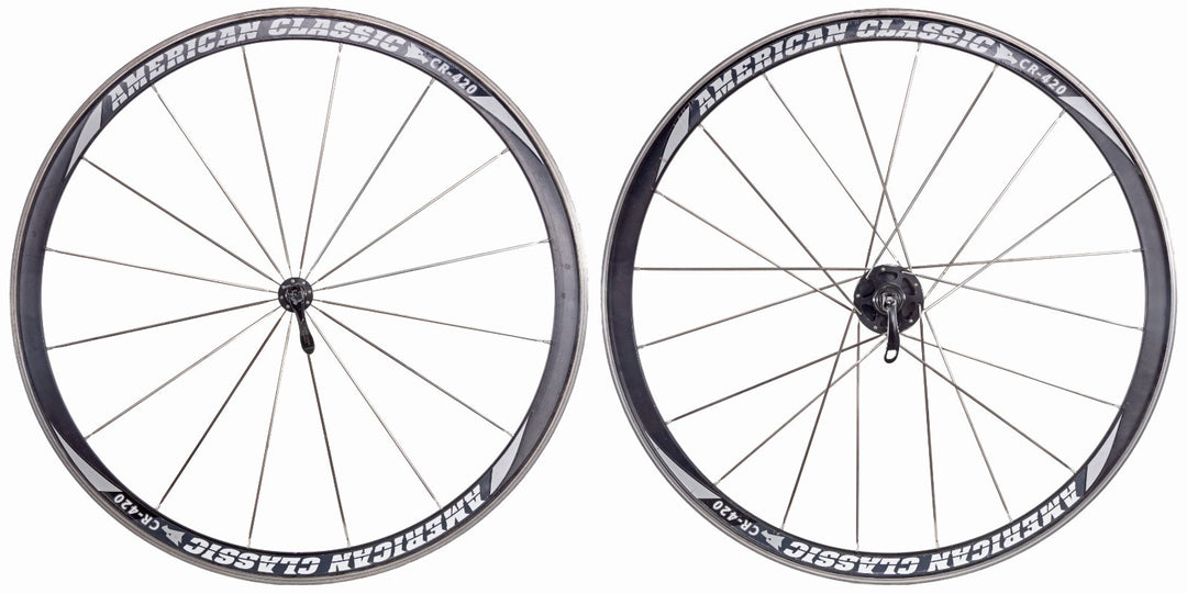 American Classic CR-420 Alloy Clincher 10s Road Wheelset 700c Shimano QR Rim Tri