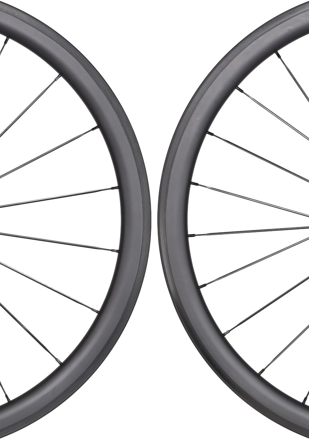 Unbranded Carbon 38 Clincher Road Wheelset Shimano 11 Spd 700c QR Rim Brake