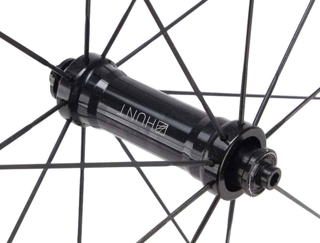 HUNT 50 Carbon Wide Aero Road Wheelset Tubeless Shimano 11 Spd 700c QR Rim Brake