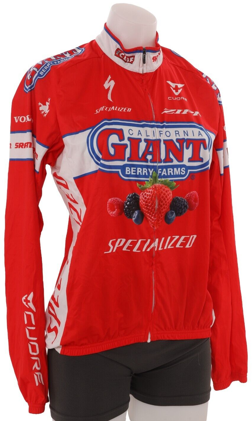 Squadra California Giant Berry Farms Pro Cycling Kit Women XS/SM/MD Jacket Vest