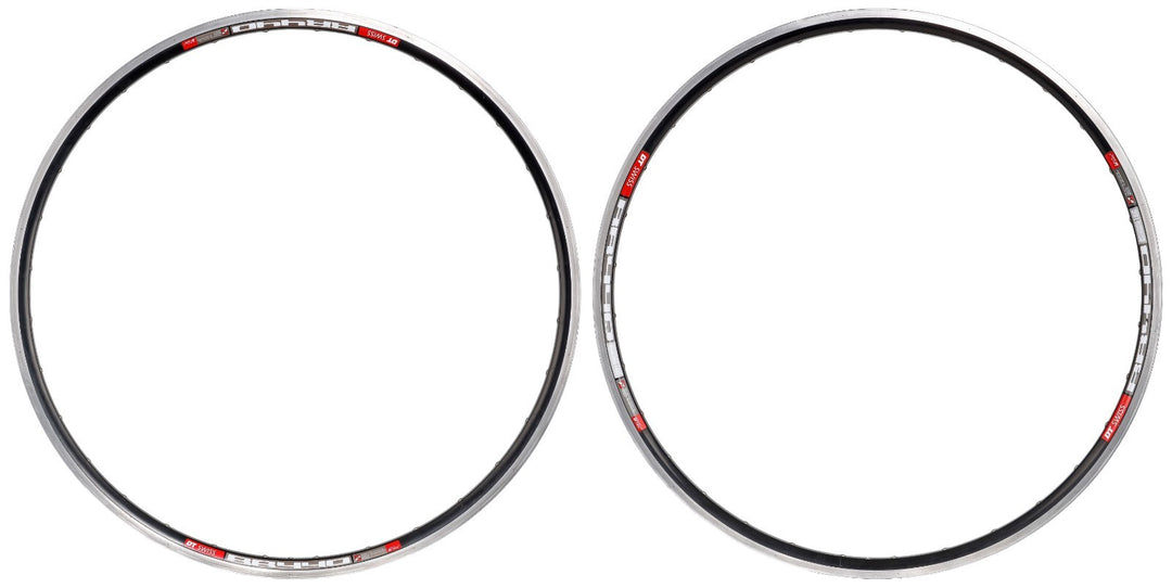 DT Swiss RR440 700c Alloy Clincher Rims 1 PAIR 32H BLACK/SILVER Road Bike QR