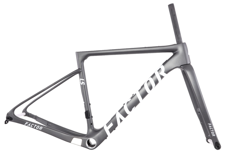 Factor LS Premium Disc Carbon Gravel Bike Frameset 49cm Gunmetal Race CX 2023