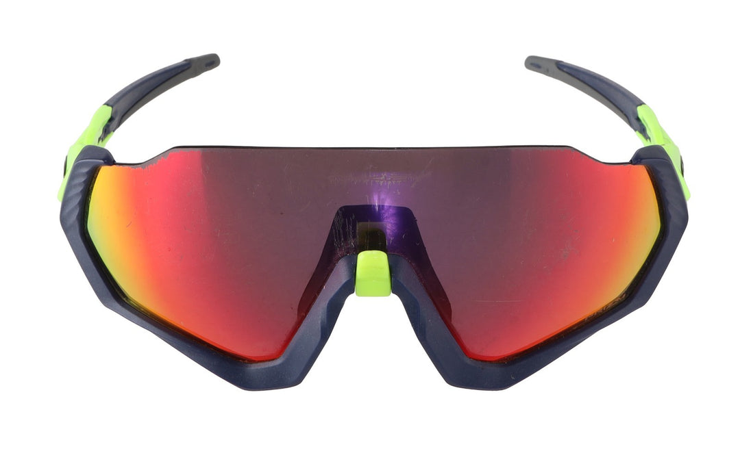 Oakley Flight Jacket Cycling Sunglasses Matte Navy/Retina Burn Prizm OO9401-0537