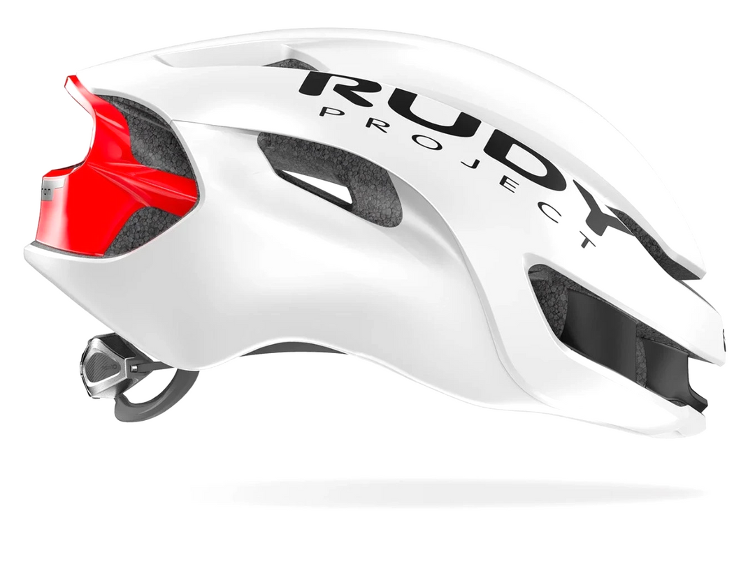 Rudy Project Nytron Road Bike Cycling Helmet LARGE 59-61cm MATTE WHITE/RED