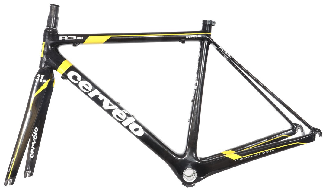 Cervelo R3 SL Carbon Road Bike Frameset 51cm Ltd Edit TdF BLK/YELLOW Rim QR 2009