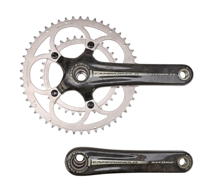Campagnolo Record CT 2 x 10 Speed Carbon Road Bike Crankset 175mm 50/34T w/BB