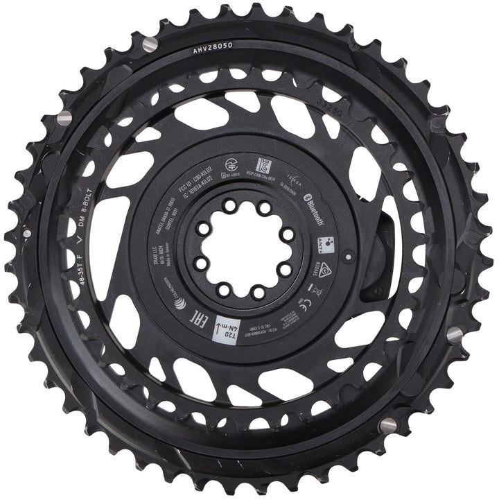 SRAM Red AXS E1 2x 12 Speed Road Bike Power Meter Chainring Kit 48/35T 8Bolt DM