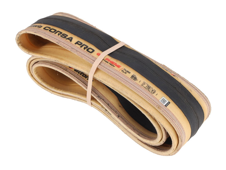Vittoria Corsa PRO Graphene TLR Road Bike Tire 700 x 26c Tanwall Cotton-Tech