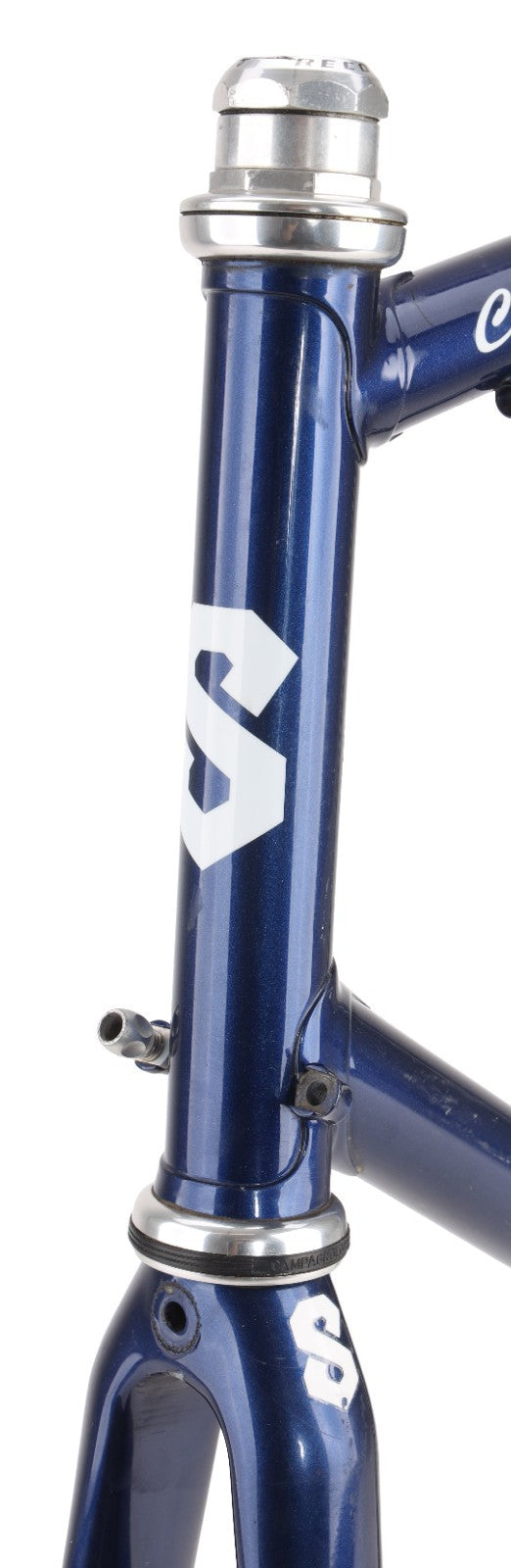 Serotta CSI Steel Road Bike Frameset 60cm Carbon Fork BLUE 700c Record USA Made